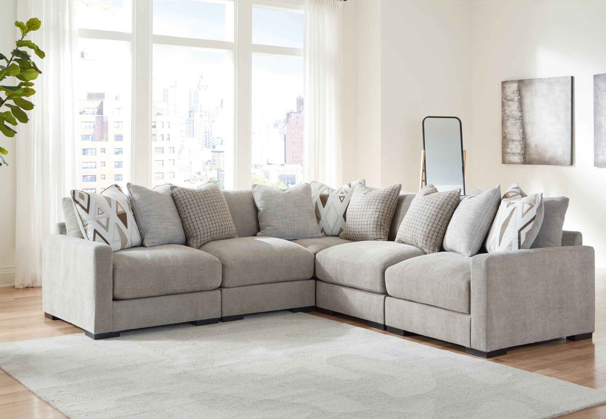 Aslan Court - Sectional With Ottoman Set - Urban Living Furniture (Los Angeles, CA)