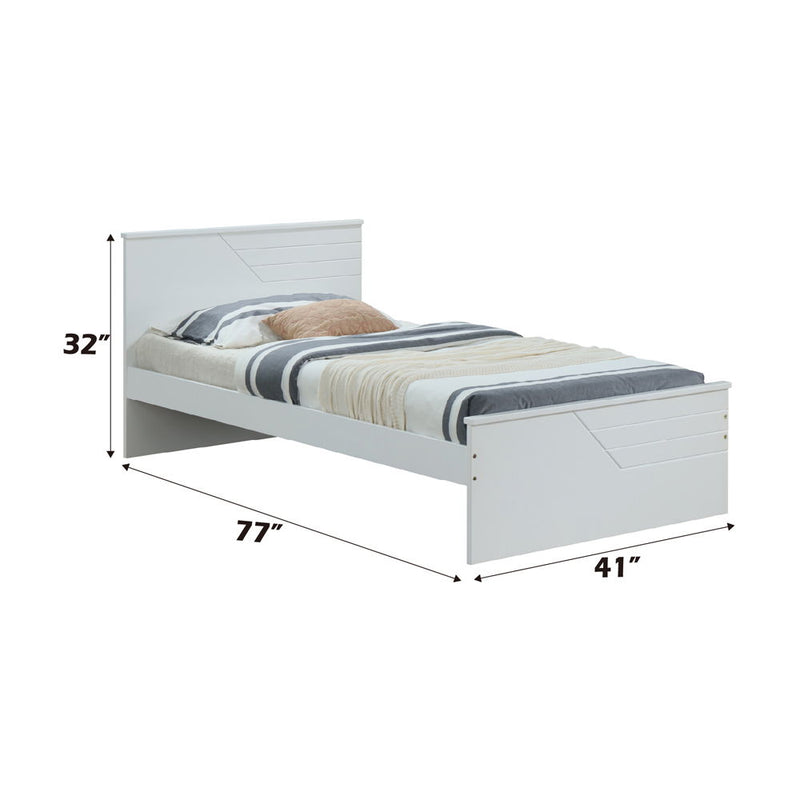 Ragna - Twin Bed - White - Urban Living Furniture (Los Angeles, CA)