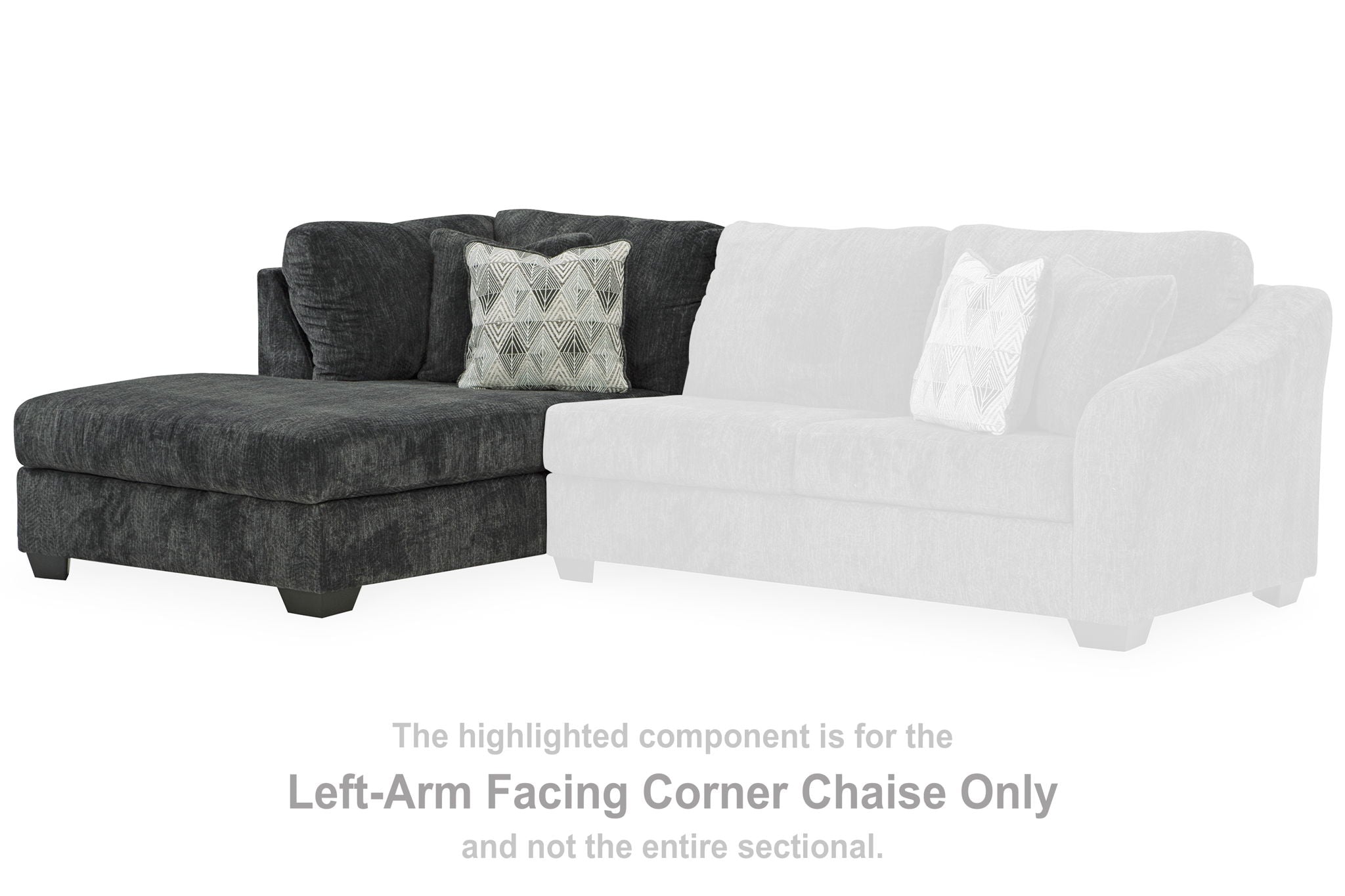 Biddeford - Shadow - Laf Corner Chaise - Urban Living Furniture (Los Angeles, CA)