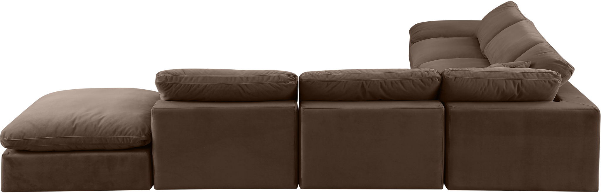 Comfy - 7 Piece Velvet Modular Corner Sectional - Urban Living Furniture (Los Angeles, CA)