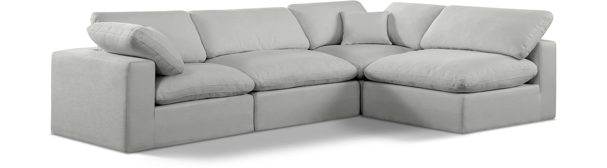 Comfy - 4 Piece Linen Fabric Modular Armless Sectional - Urban Living Furniture (Los Angeles, CA)