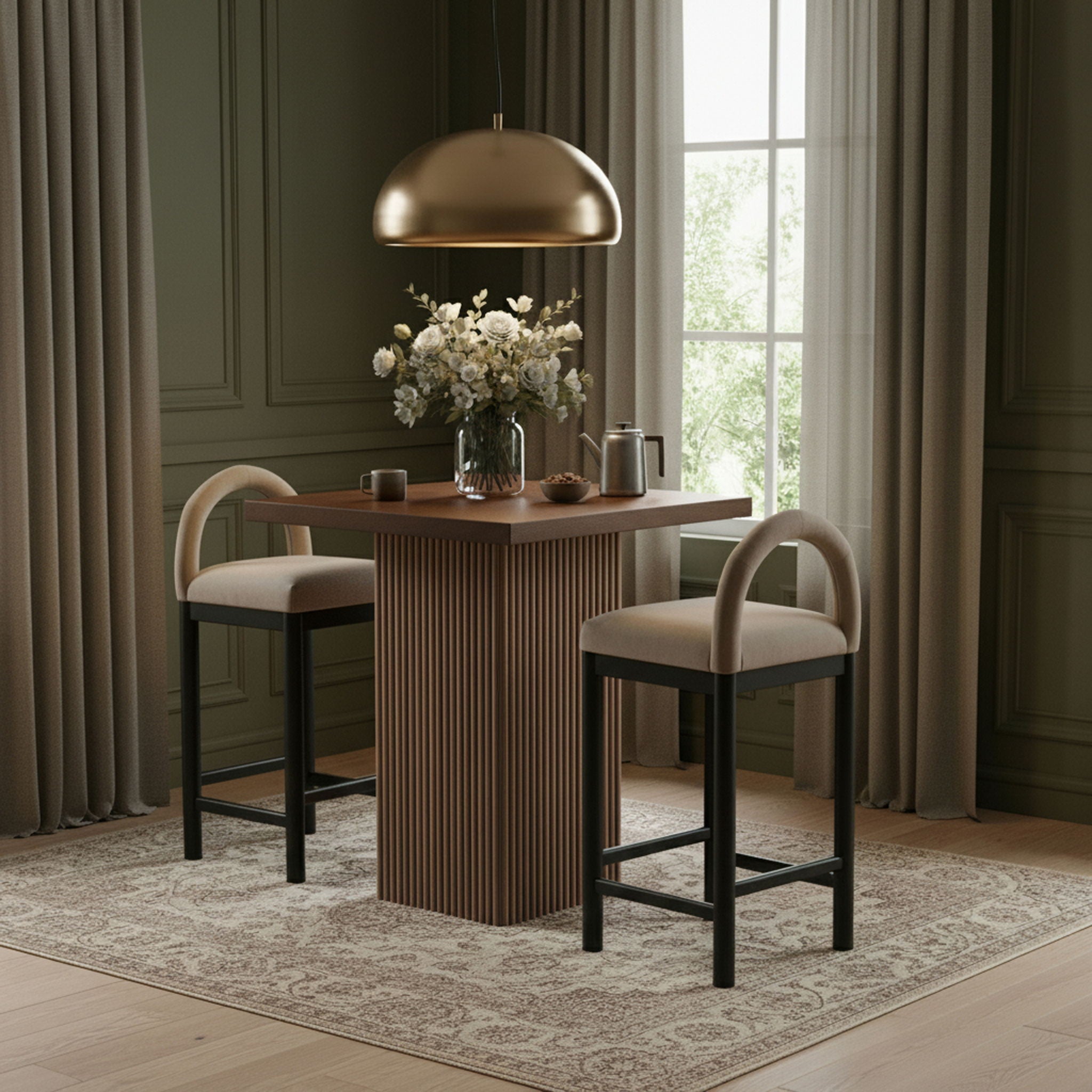 Belinda - Oak Veneer And Solid Wood Table - Urban Living Furniture (Los Angeles, CA)