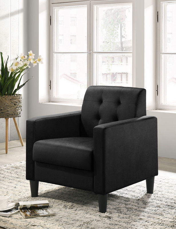 Hale - Velvet Accent Armchair With Tufting - Urban Living Furniture (Los Angeles, CA)
