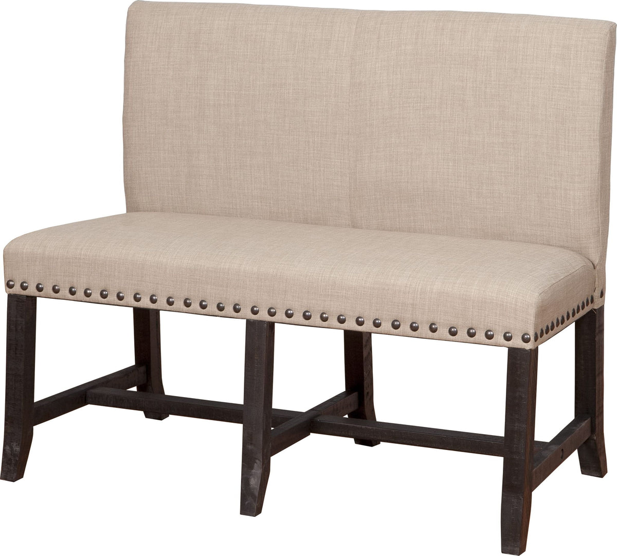 Yosemite - Solid Wood Dining Settee - Beige / Cafe