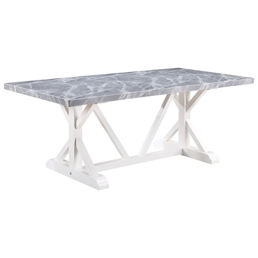 Hollyn - Dining Table With Engineered Stone Top - Engineered Stone & White - Urban Living Furniture (Los Angeles, CA)