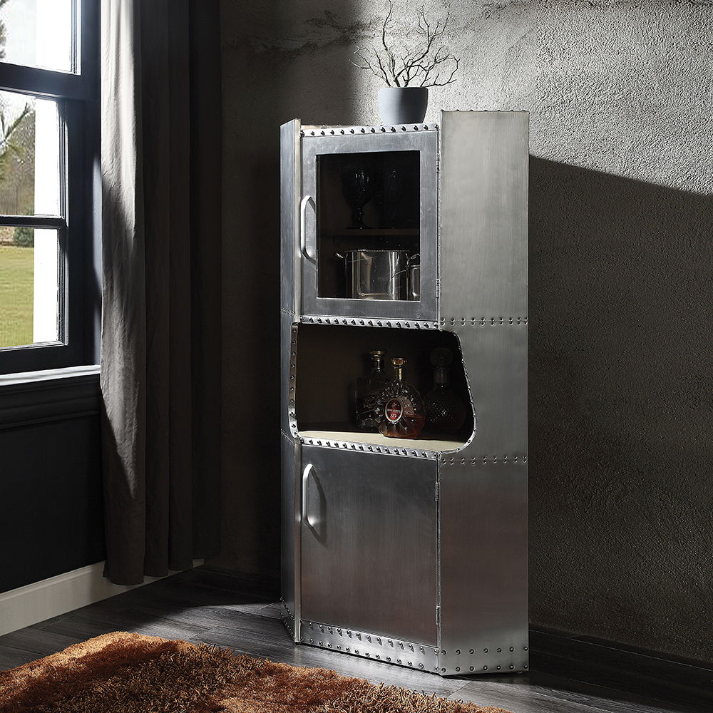Brancaster - 57" Cabinet - Aluminum - Urban Living Furniture (Los Angeles, CA)