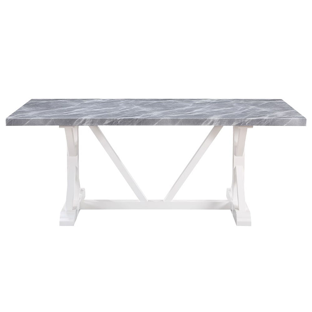 Hollyn - Dining Table With Engineered Stone Top - Engineered Stone & White - Urban Living Furniture (Los Angeles, CA)