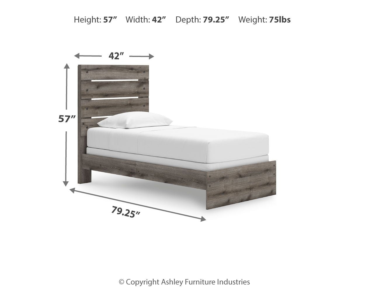 Graystorm - Panel Bed - Urban Living Furniture (Los Angeles, CA)