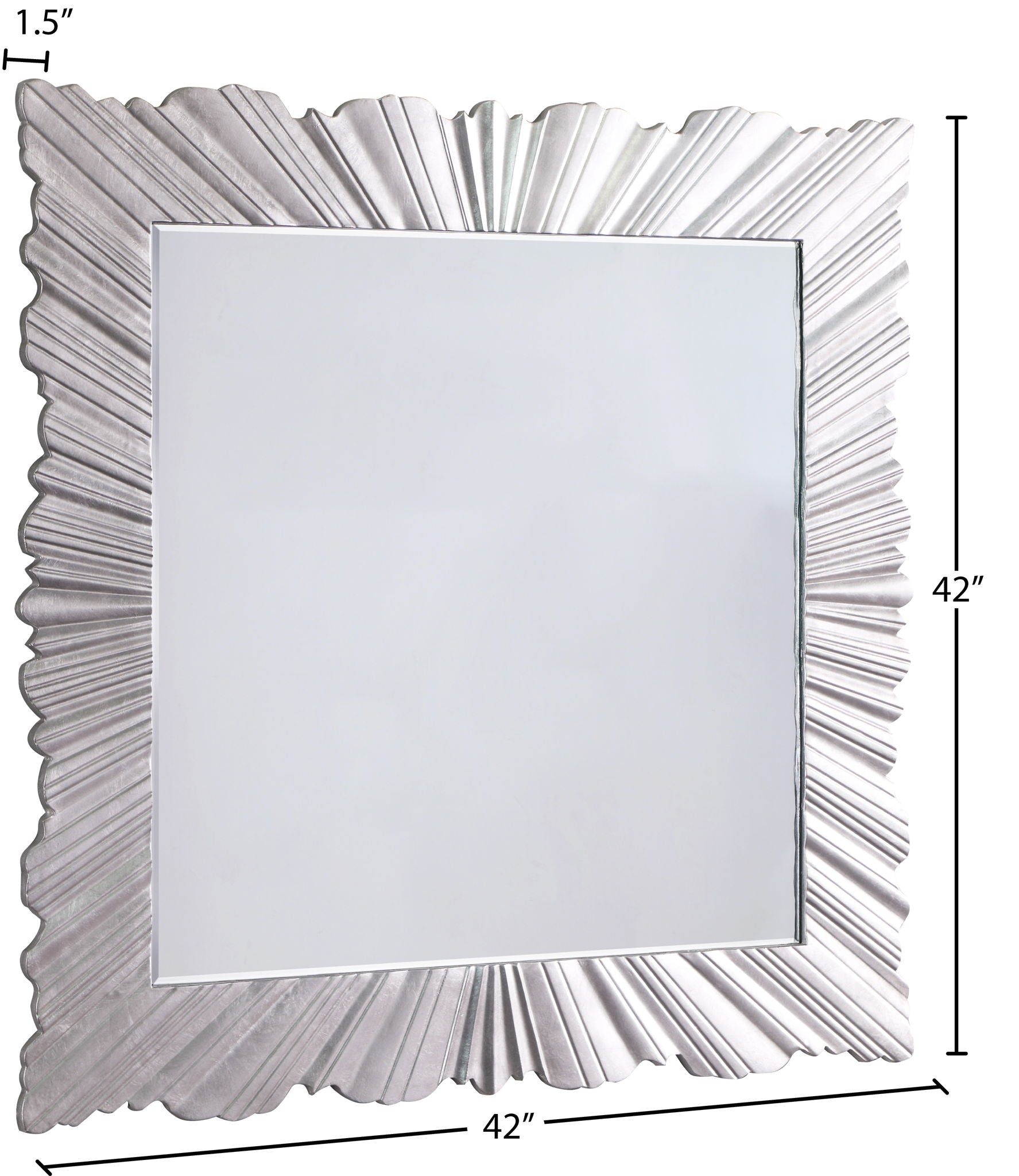 Silverton - Leaf Mirror - Silver