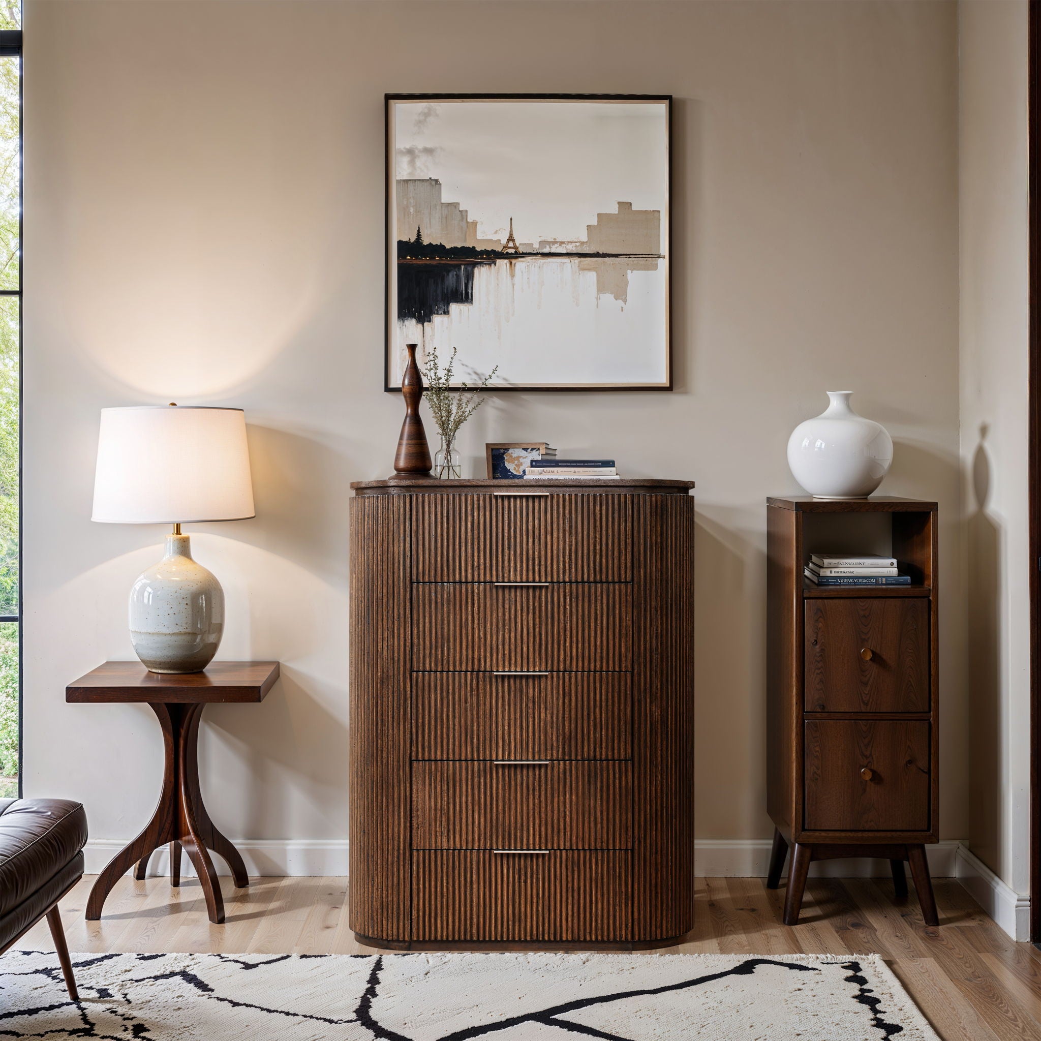 Astrid - Solid Wood And Oak Veneer Chest - Urban Living Furniture (Los Angeles, CA)