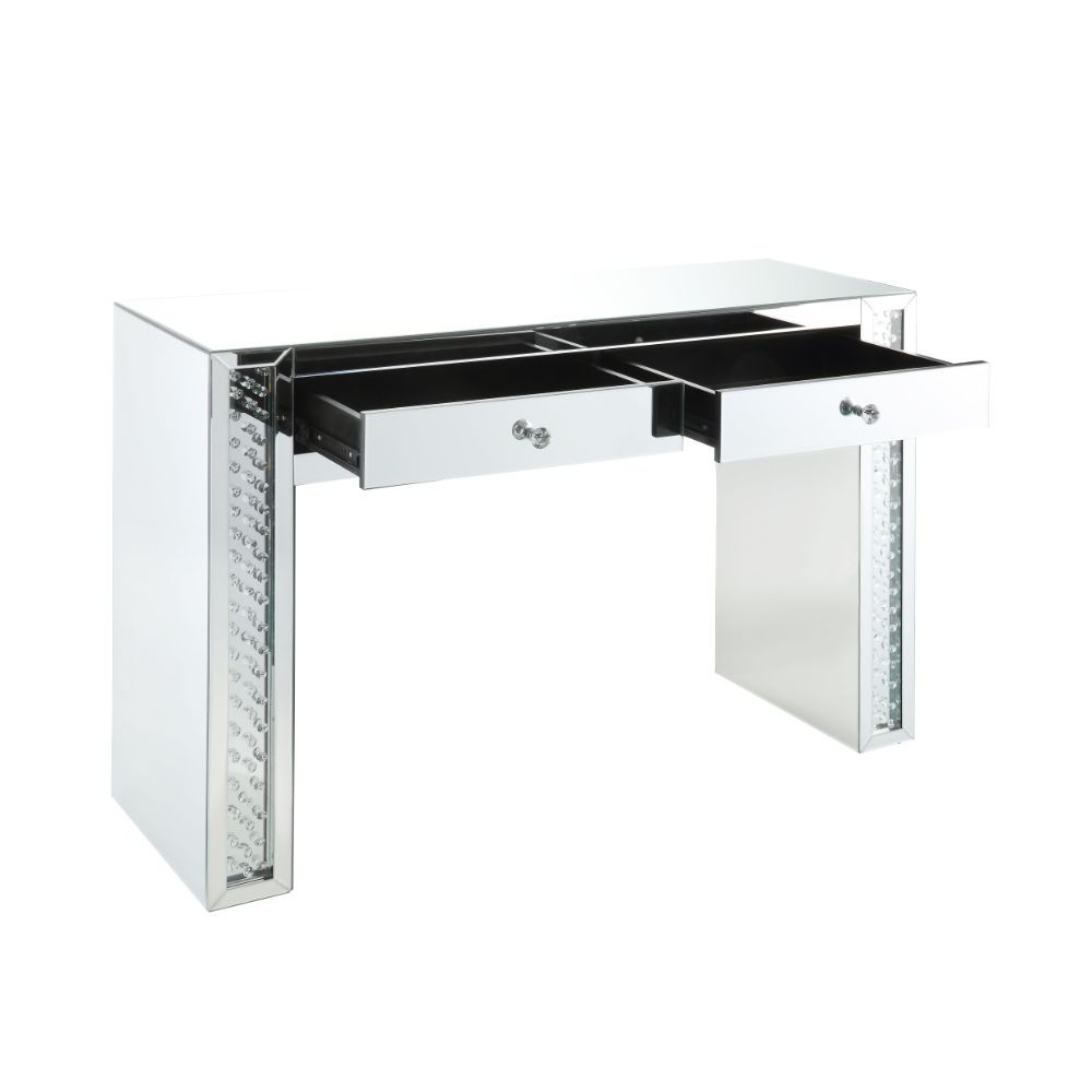 Nysa - Vanity Desk - Mirrored & Faux Crystals - Urban Living Furniture (Los Angeles, CA)