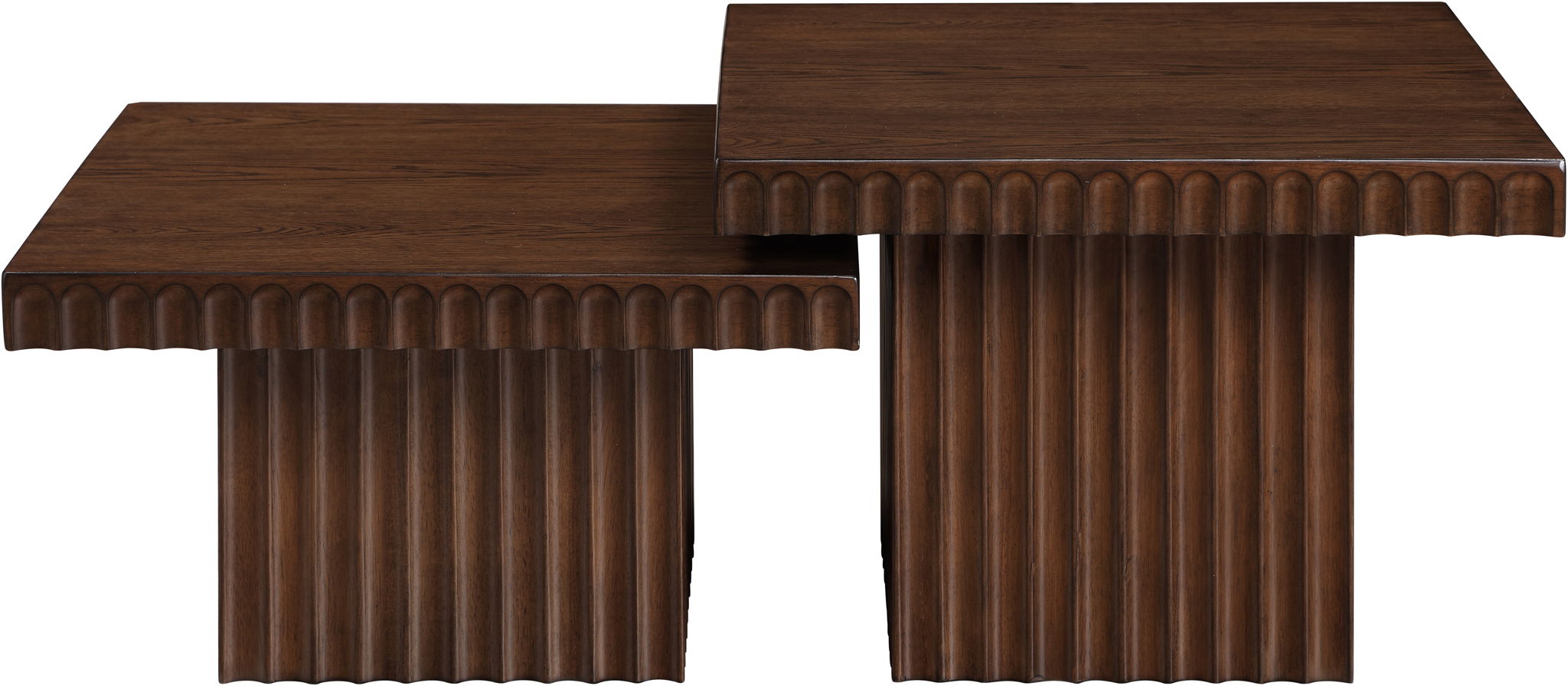 Spencer - 15" Oak Veneer 2 Piece Coffee Table - Urban Living Furniture (Los Angeles, CA)