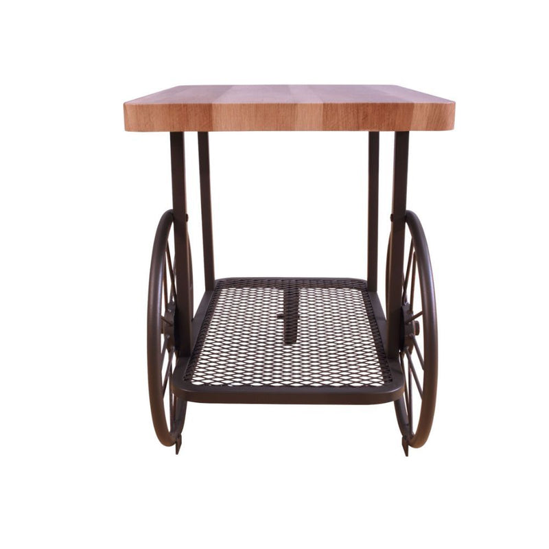 Francie - End Table - Oak & Antique Gray - Urban Living Furniture (Los Angeles, CA)