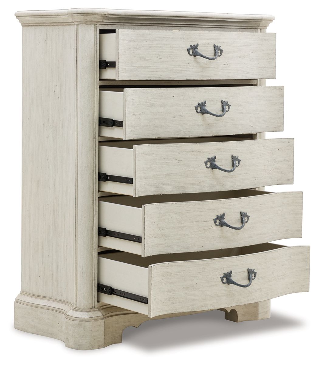Arlendyne - Antique White - Five Drawer Chest - Urban Living Furniture (Los Angeles, CA)