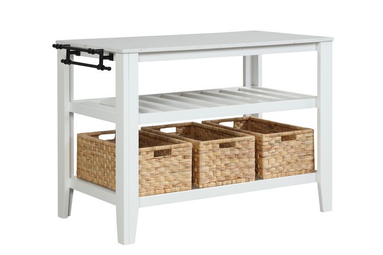 Sezye - Kitchen Island - Marble Top & White - Urban Living Furniture (Los Angeles, CA)