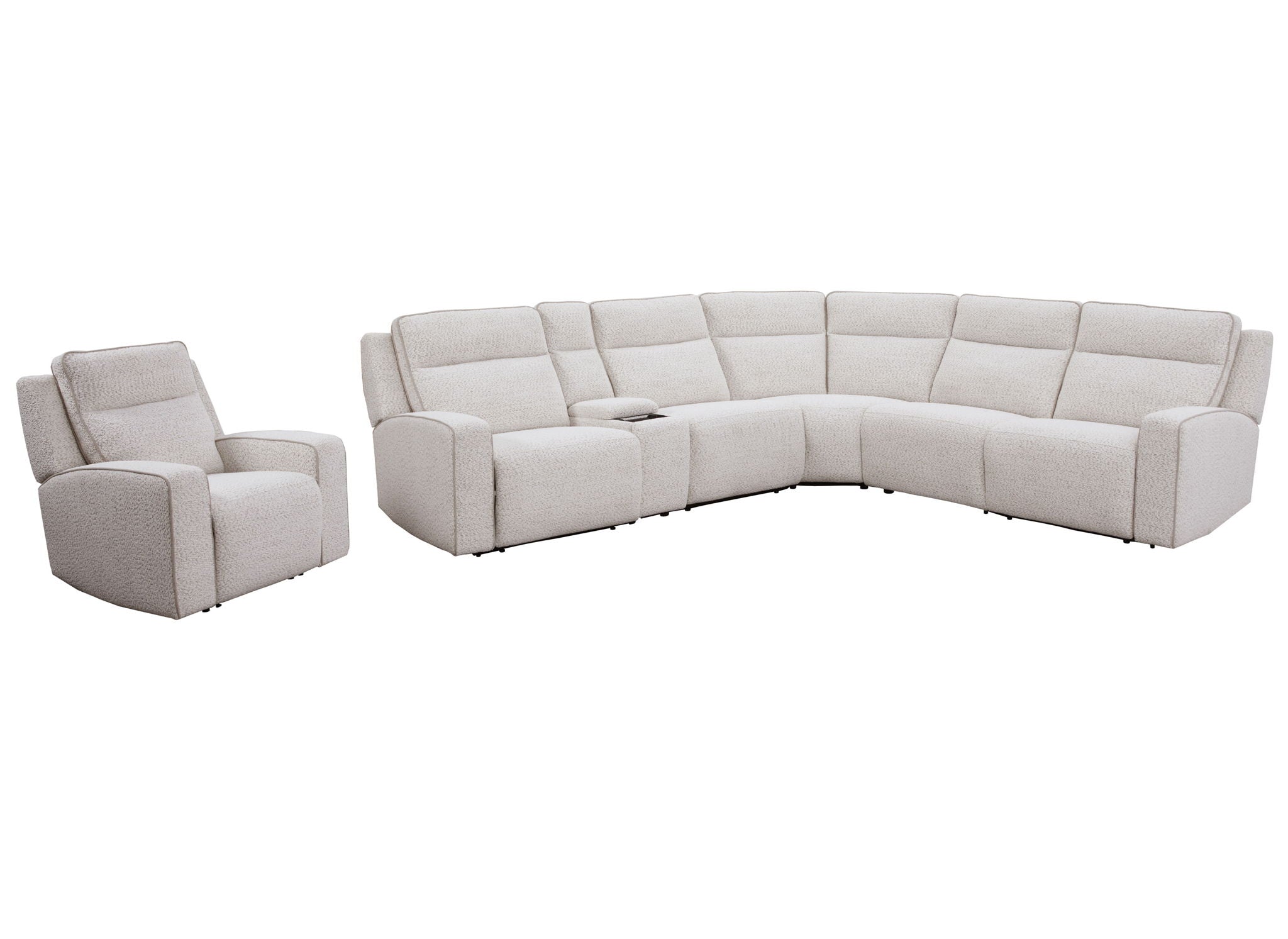 Lancaster - Power Zero Gravity Recliner P2 - Fluffy River Rock - Urban Living Furniture (Los Angeles, CA)