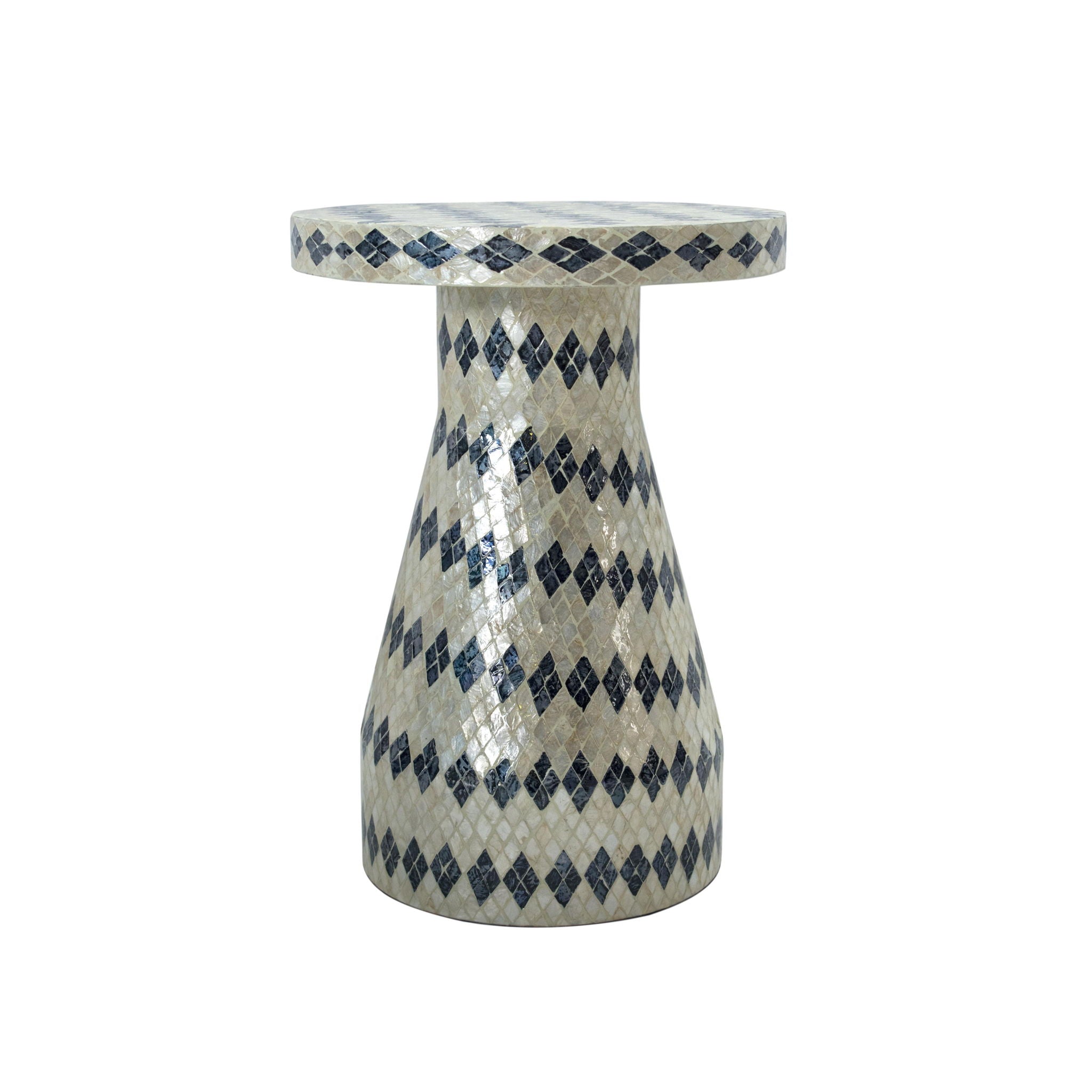 Halio - Checkered Shell Side Table - Urban Living Furniture (Los Angeles, CA)