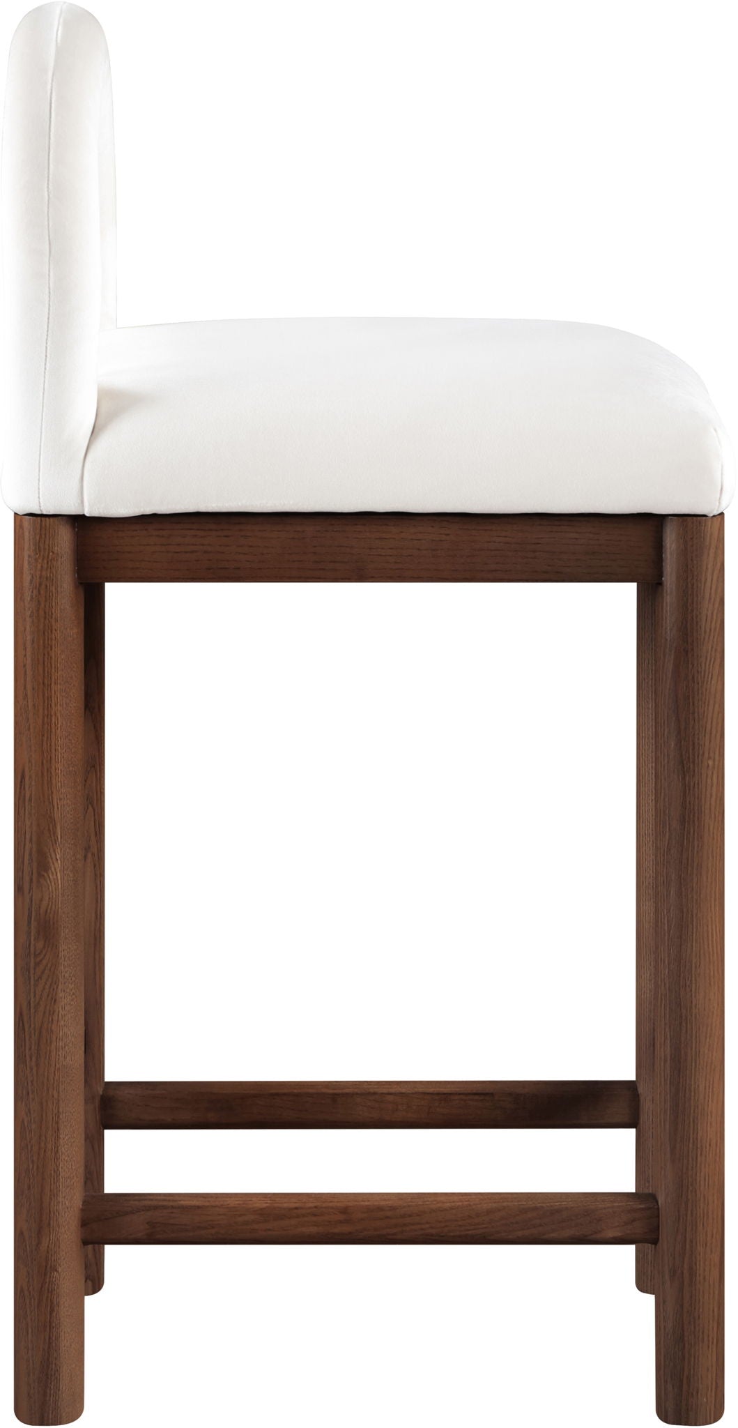 Conrad - Velvet Counter Stool With Brown Legs - Urban Living Furniture (Los Angeles, CA)