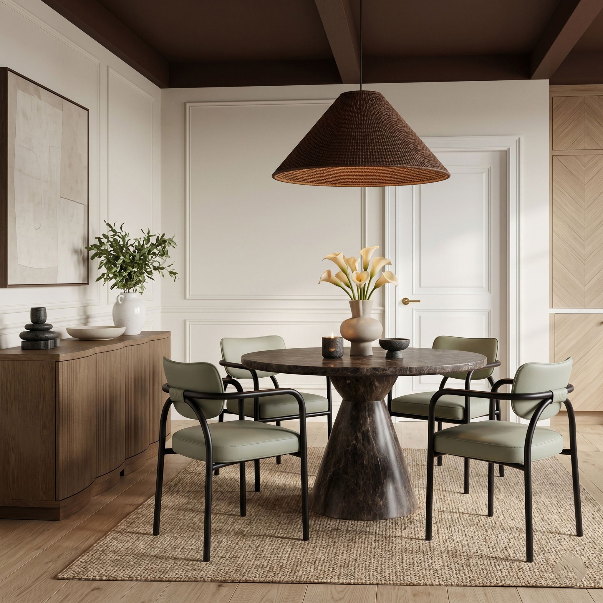 Serava - Vegan Leather Upholstered Dining Chair (Set of 2) - Urban Living Furniture (Los Angeles, CA)