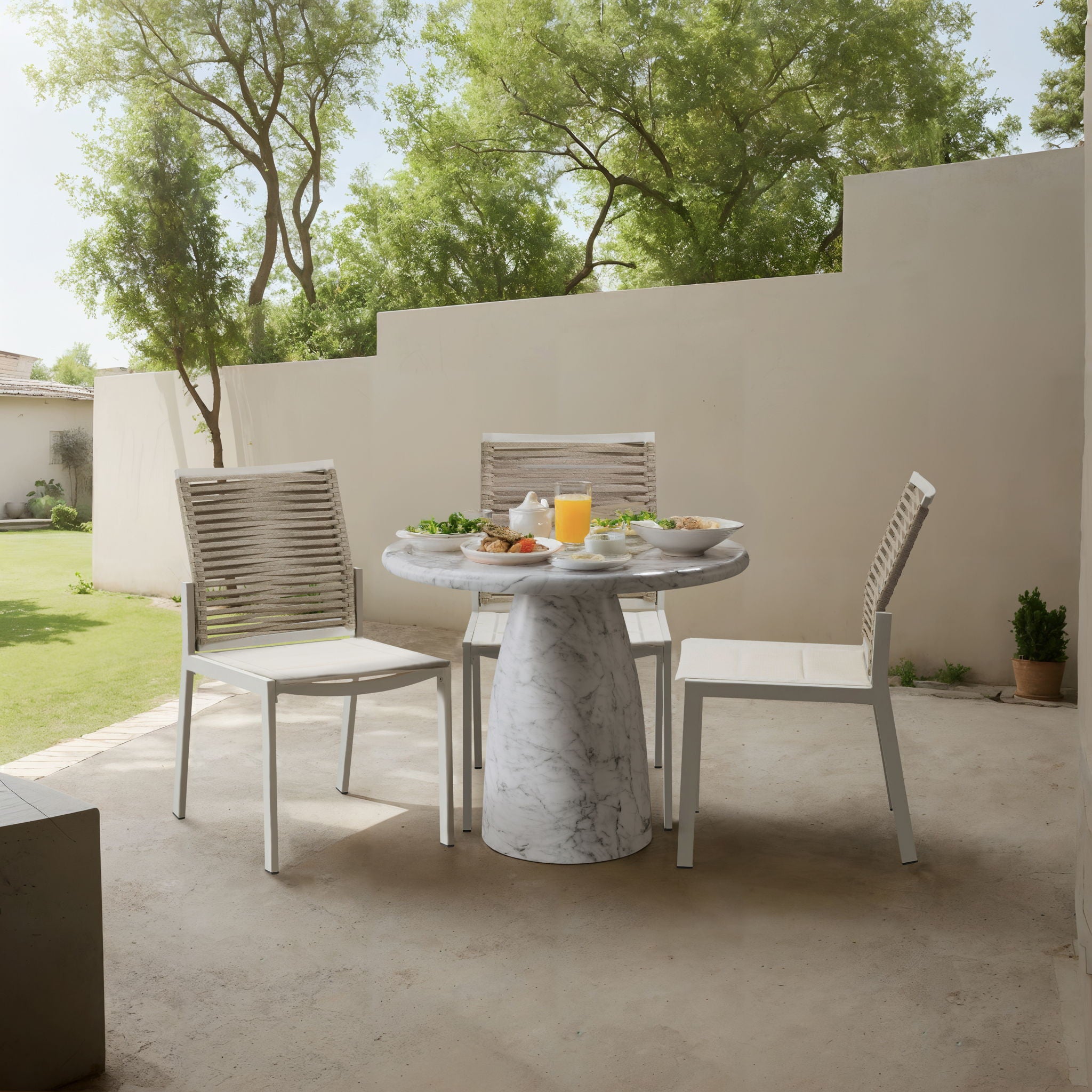 Cosenza - Round Concrete Dining Table - Urban Living Furniture (Los Angeles, CA)