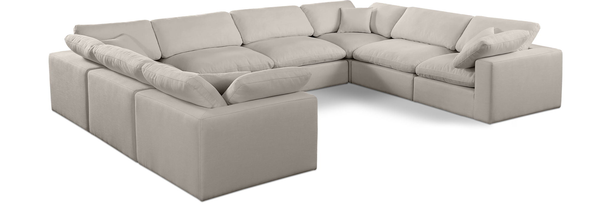Comfy - 8 Piece Linen Modular Sectional - Urban Living Furniture (Los Angeles, CA)