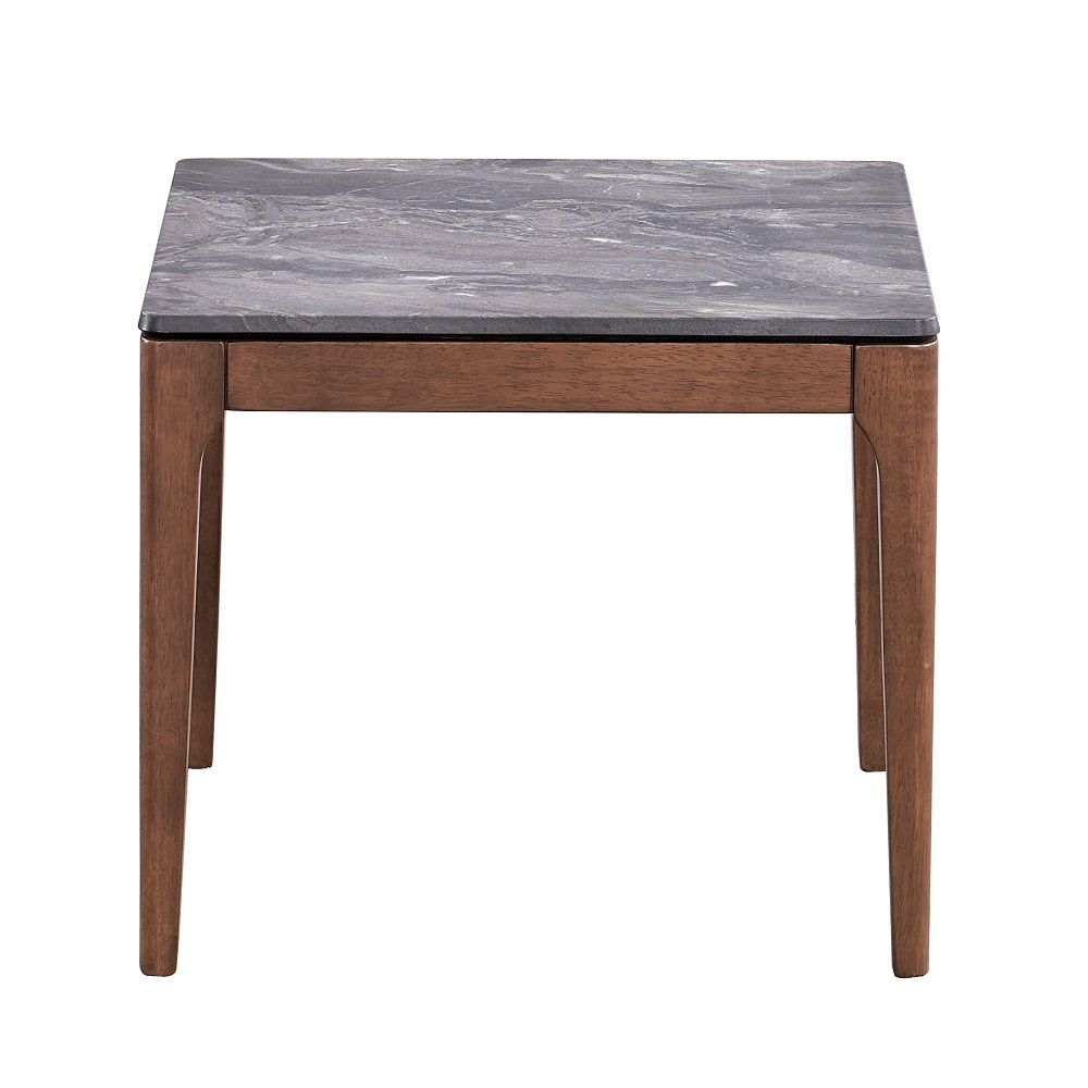 Bevis - End Table - Engineered Stone Top & Walnut - Urban Living Furniture (Los Angeles, CA)