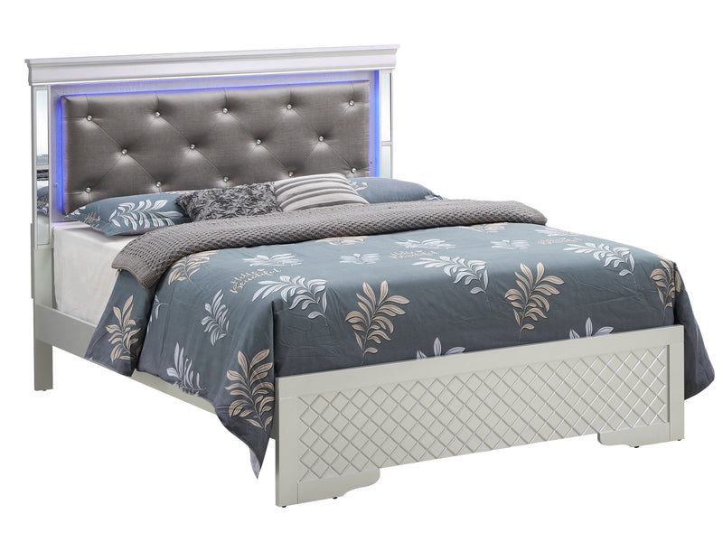 Bed With LED Light Accents Headboard - Urban Living Furniture (Los Angeles, CA)