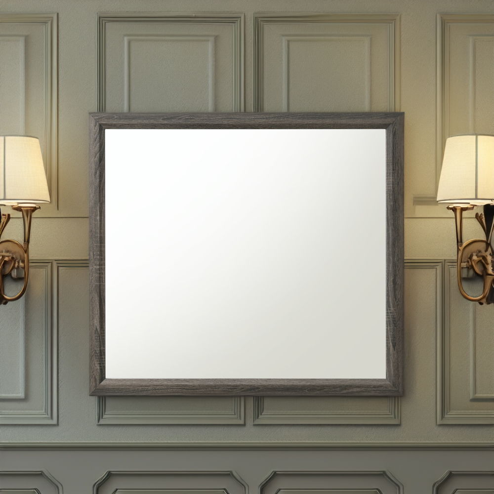 Valdemar - Mirror - Weathered Gray - Urban Living Furniture (Los Angeles, CA)