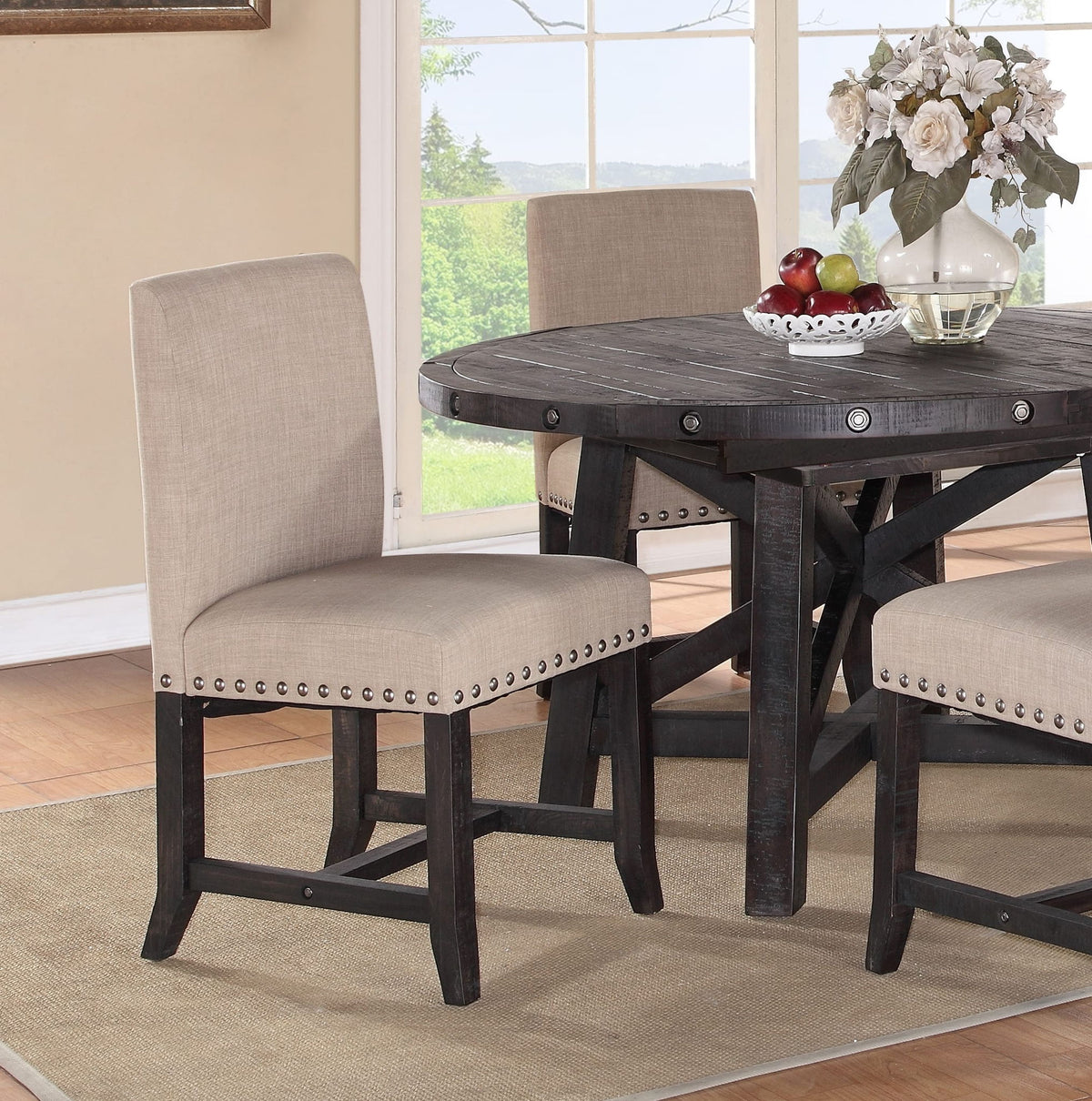 Yosemite - Upholstered Dining Chair (Set of 2) - Beige / Cafe