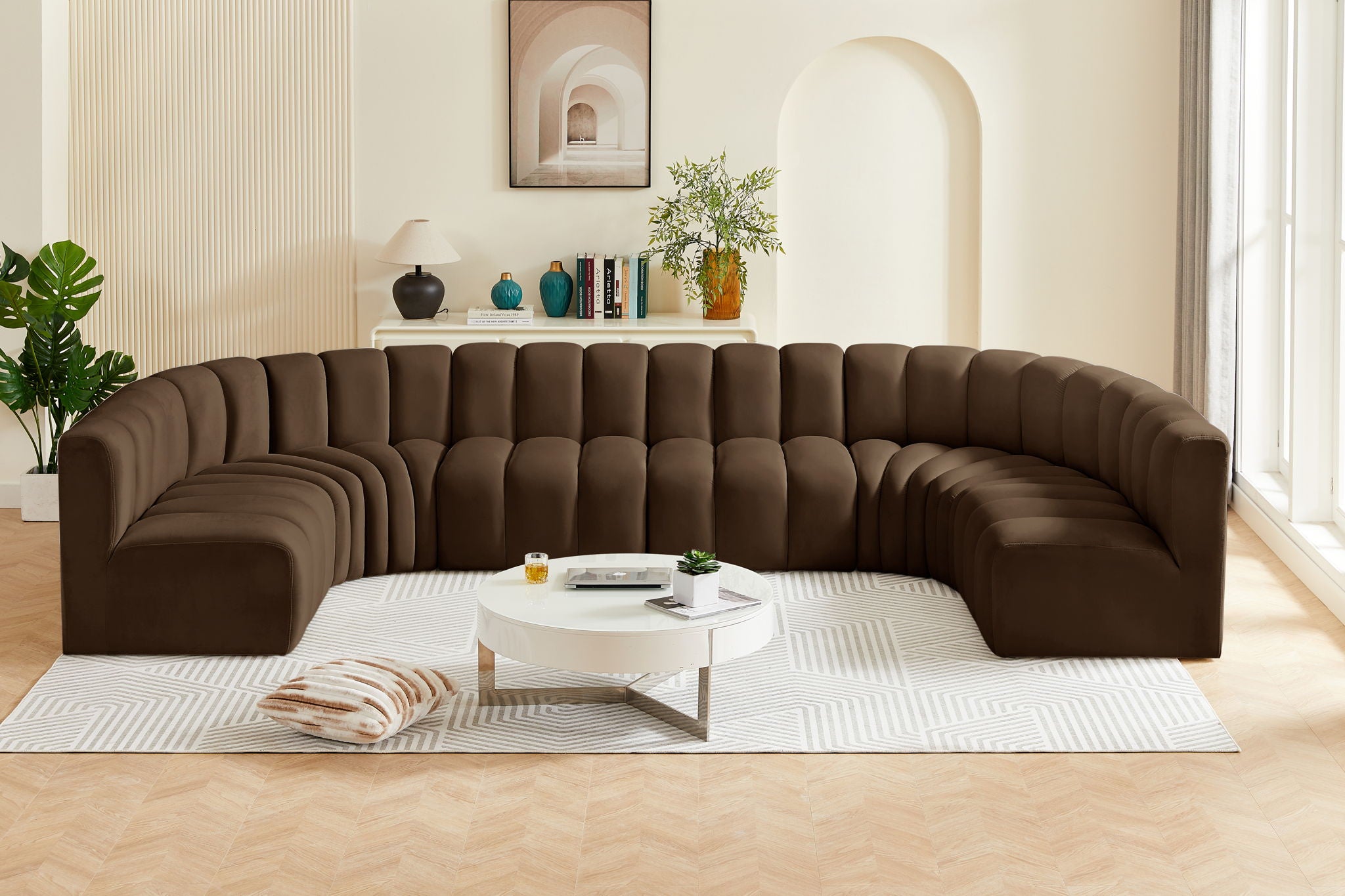 Arc - Velvet Modular U-Shaped Sectional - Urban Living Furniture (Los Angeles, CA)