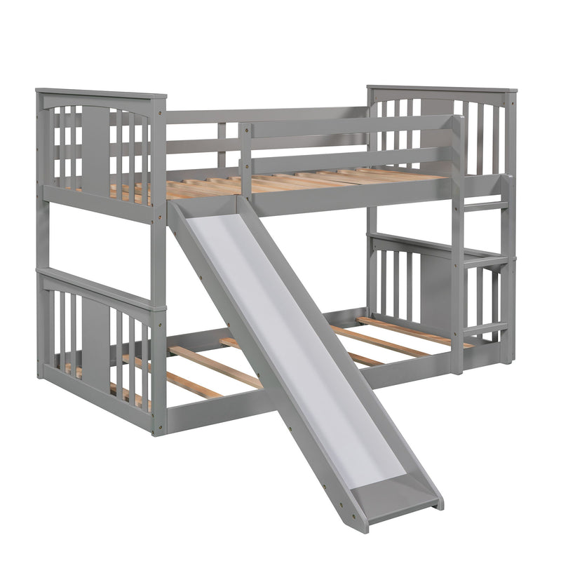 Bunk Bed With Convertible Ladder And Slide