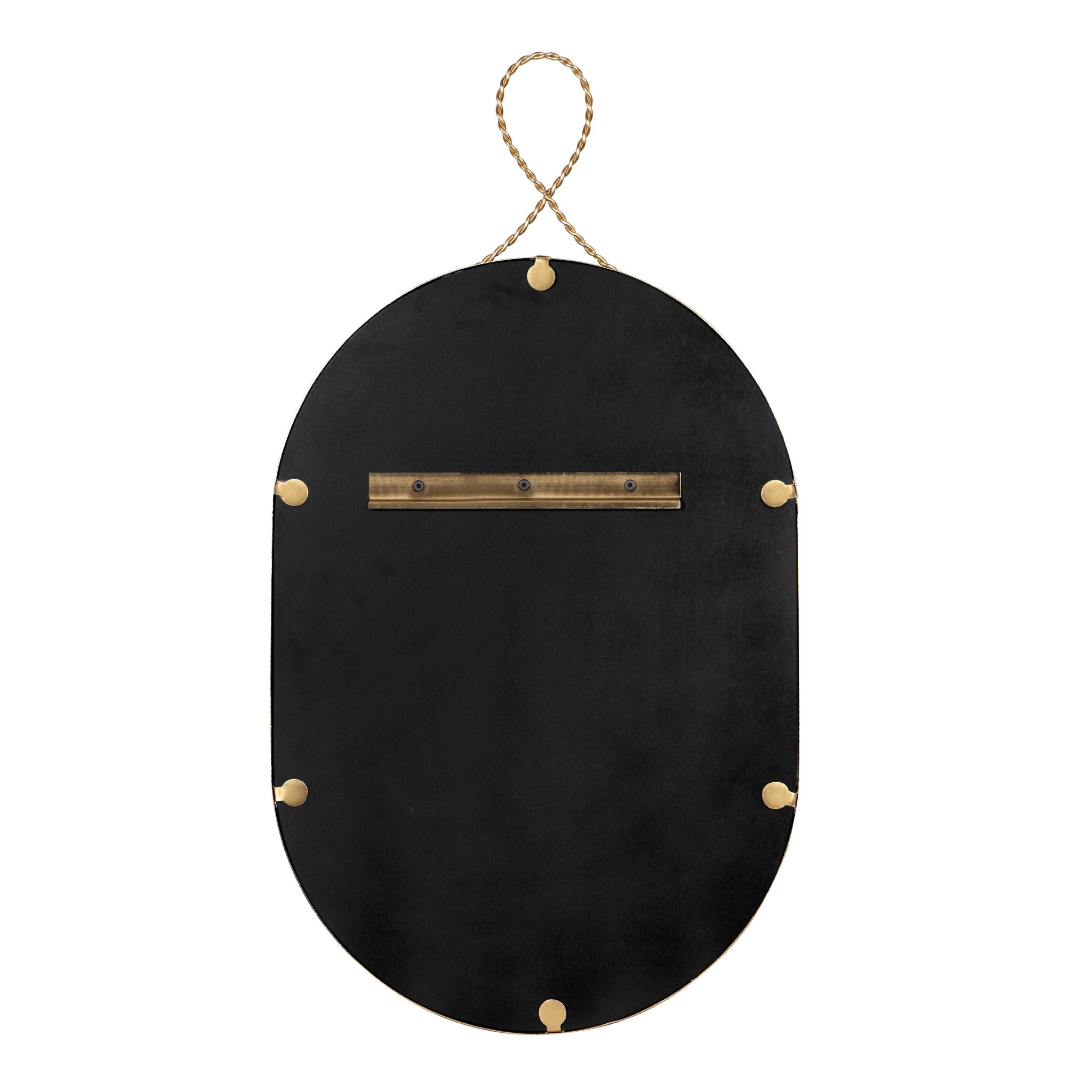 Ravina - Oval Wall Mirror - Braided Brass - Urban Living Furniture (Los Angeles, CA)