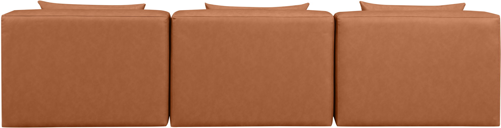 Cube - Modular 3 Piece Armless Sofa - Cognac - Urban Living Furniture (Los Angeles, CA)
