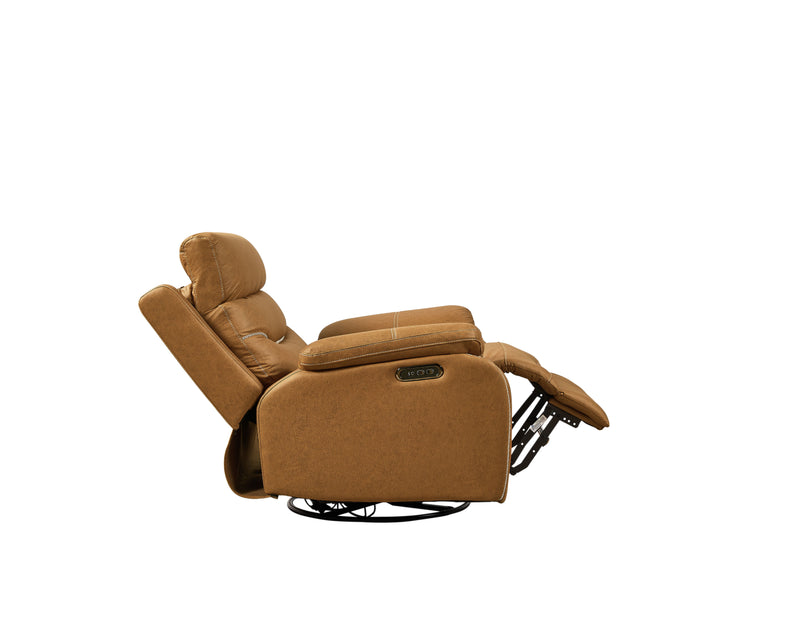 Dual Okin Motor Rocking And 240° Swivel Single Sofa Seat Recliner Chair Infinite Position, Head Rest With Power Function - Urban Living Furniture (Los Angeles, CA)
