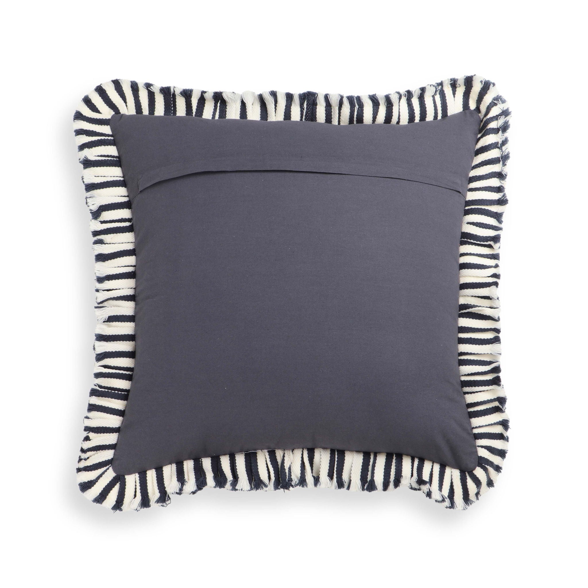 Alessia - Striped Ruffle 20" Square Accent Pillow - Urban Living Furniture (Los Angeles, CA)