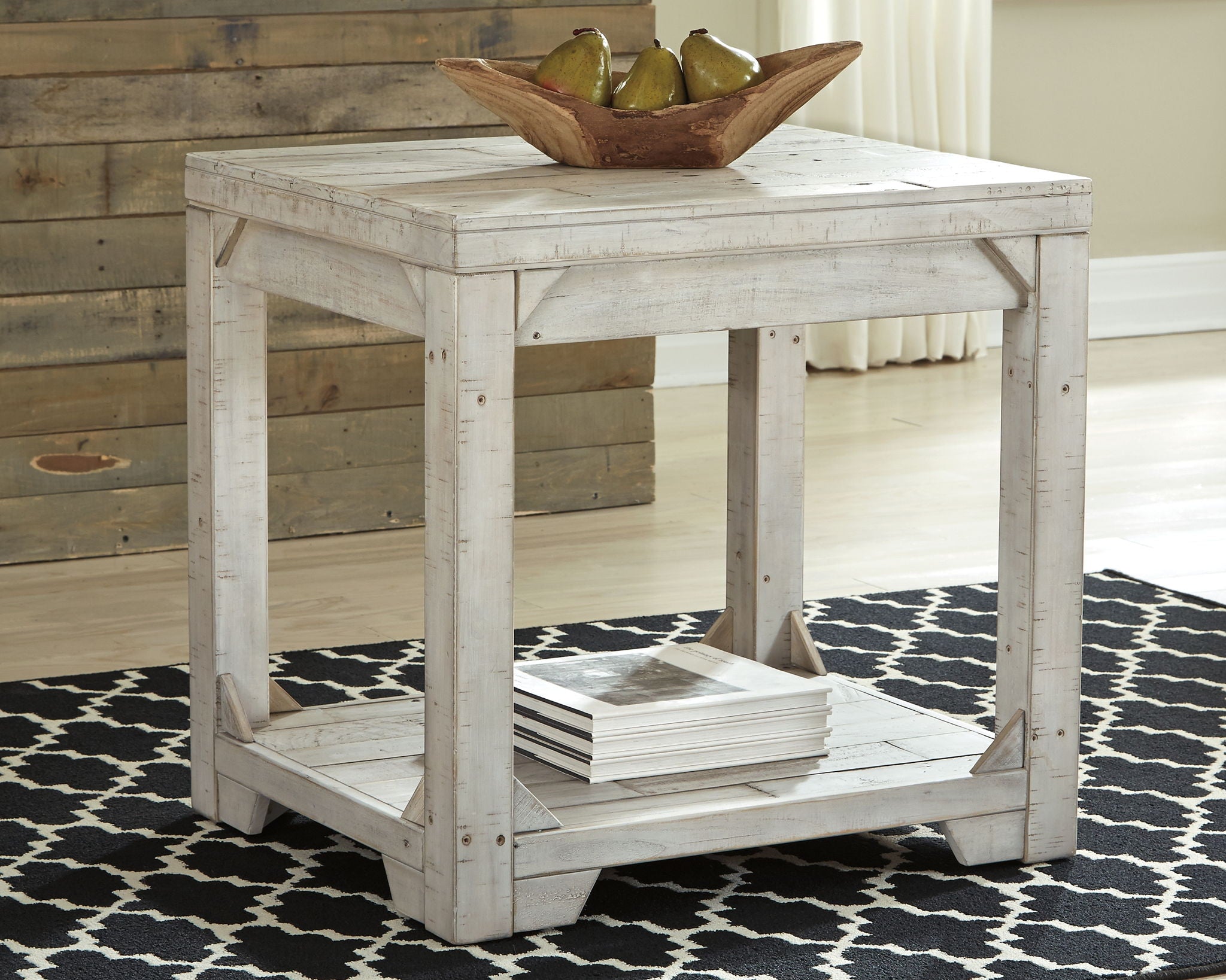 Fregine - Whitewash - Rectangular End Table - Urban Living Furniture (Los Angeles, CA)