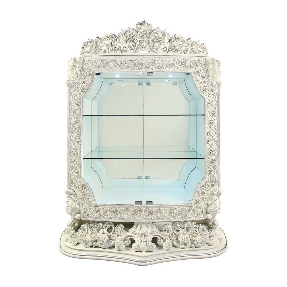 Adara - Curio - Antique White Finish - Urban Living Furniture (Los Angeles, CA)