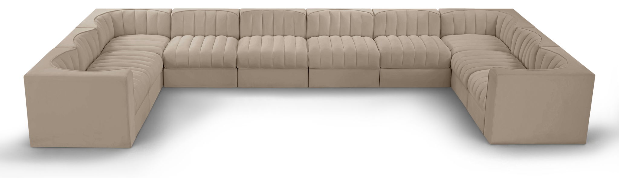 Rummi - Velvet Performance Fabric Upholstered 10 Piece Modular Sectional - Urban Living Furniture (Los Angeles, CA)