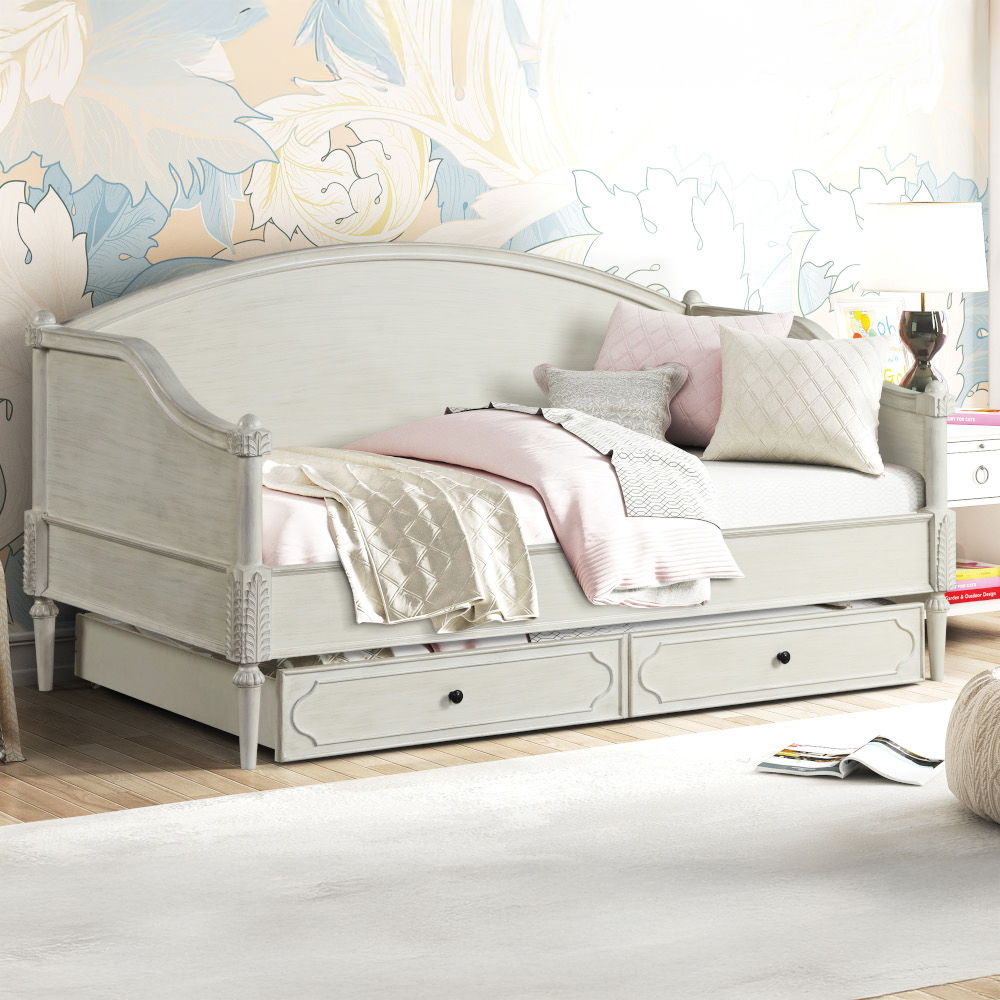 Lucien - Full Daybed - Antique White - Urban Living Furniture (Los Angeles, CA)