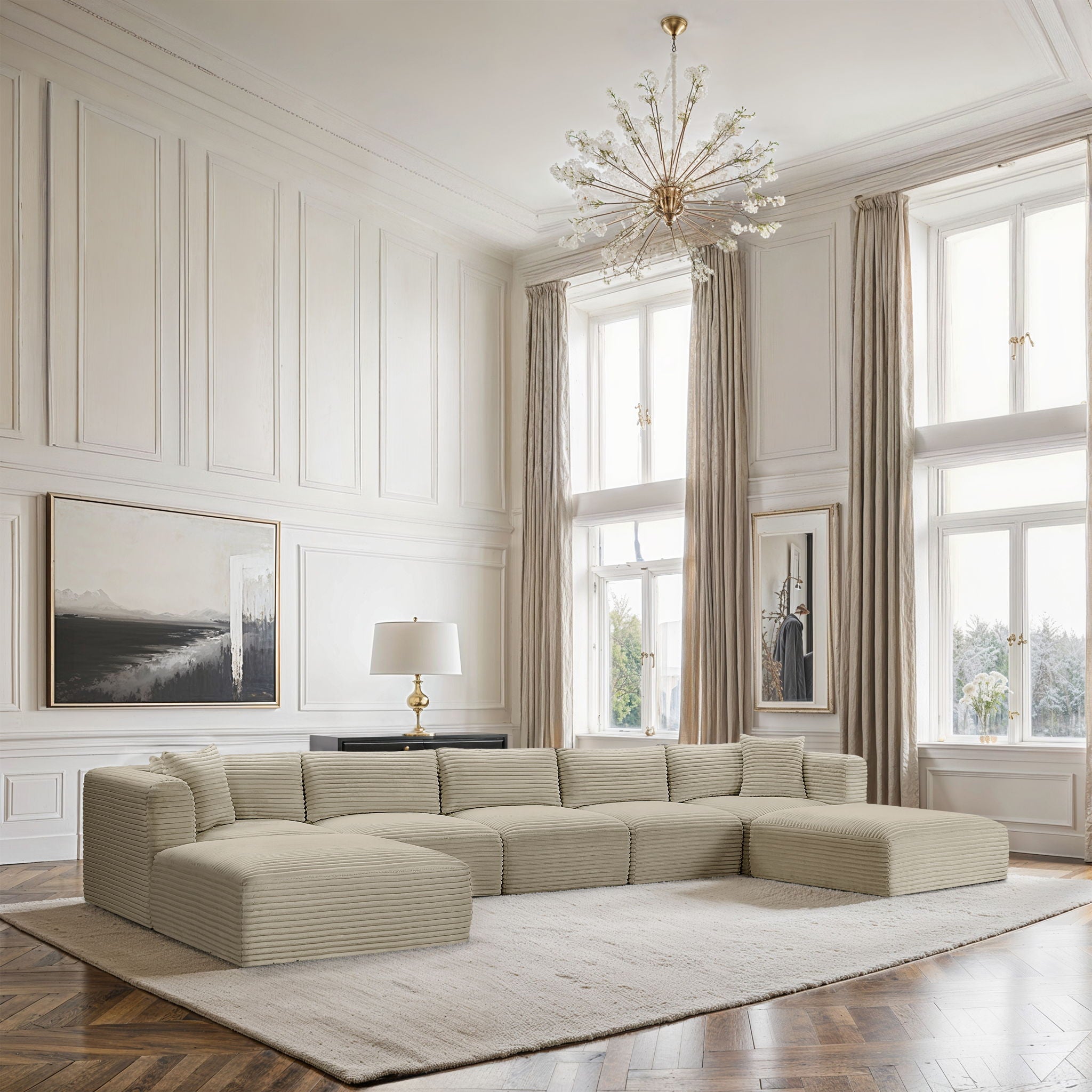 Shaggy - 7 Piece Modular Sectional With 2 Ottomans - Urban Living Furniture (Los Angeles, CA)