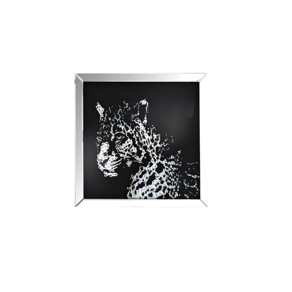 Nevina - Wall Art - Mirrored & Faux Crystal Leopard - Urban Living Furniture (Los Angeles, CA)