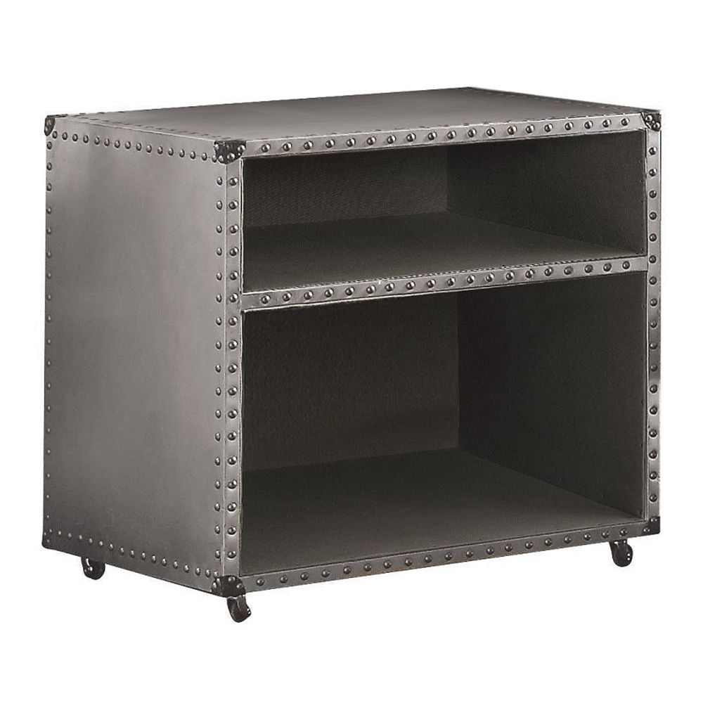 Brancaster - Nightstand With USB - Aluminum - Urban Living Furniture (Los Angeles, CA)