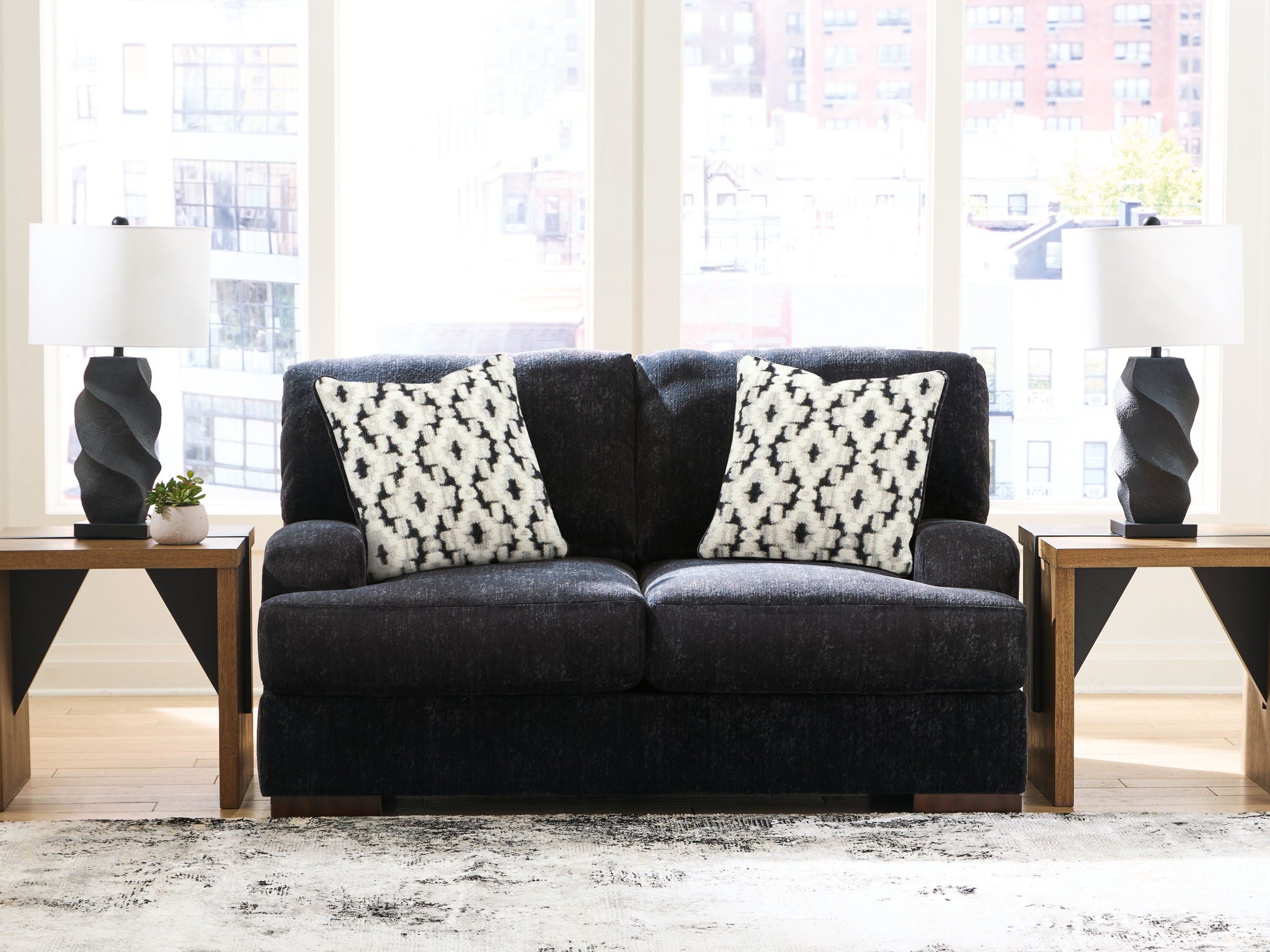 Whitmore Manor - Loveseat - Black Pearl - Urban Living Furniture (Los Angeles, CA)