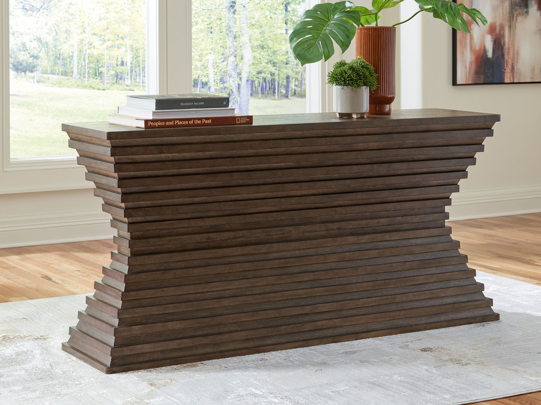 Hannodream - Warm Brown - Sofa Table - Urban Living Furniture (Los Angeles, CA)