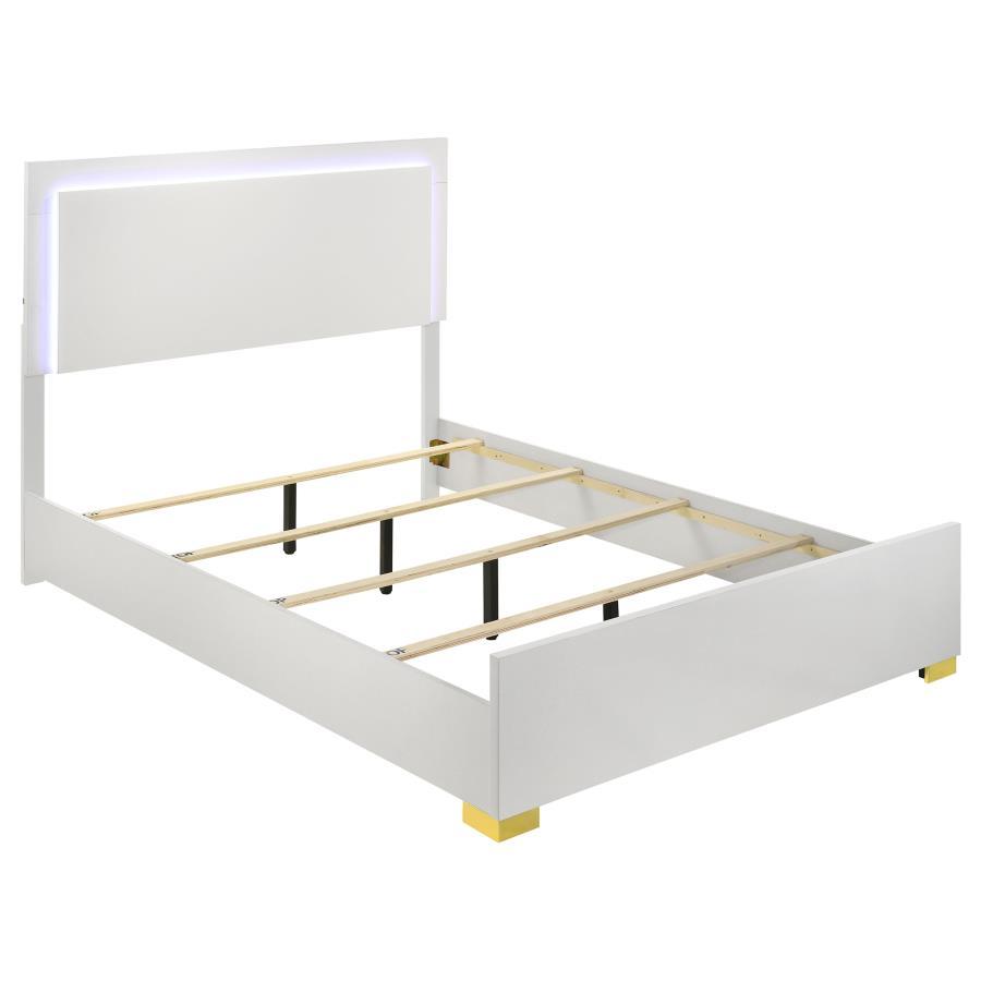 Marceline - Wood LED Panel Bed - Urban Living Furniture (Los Angeles, CA)