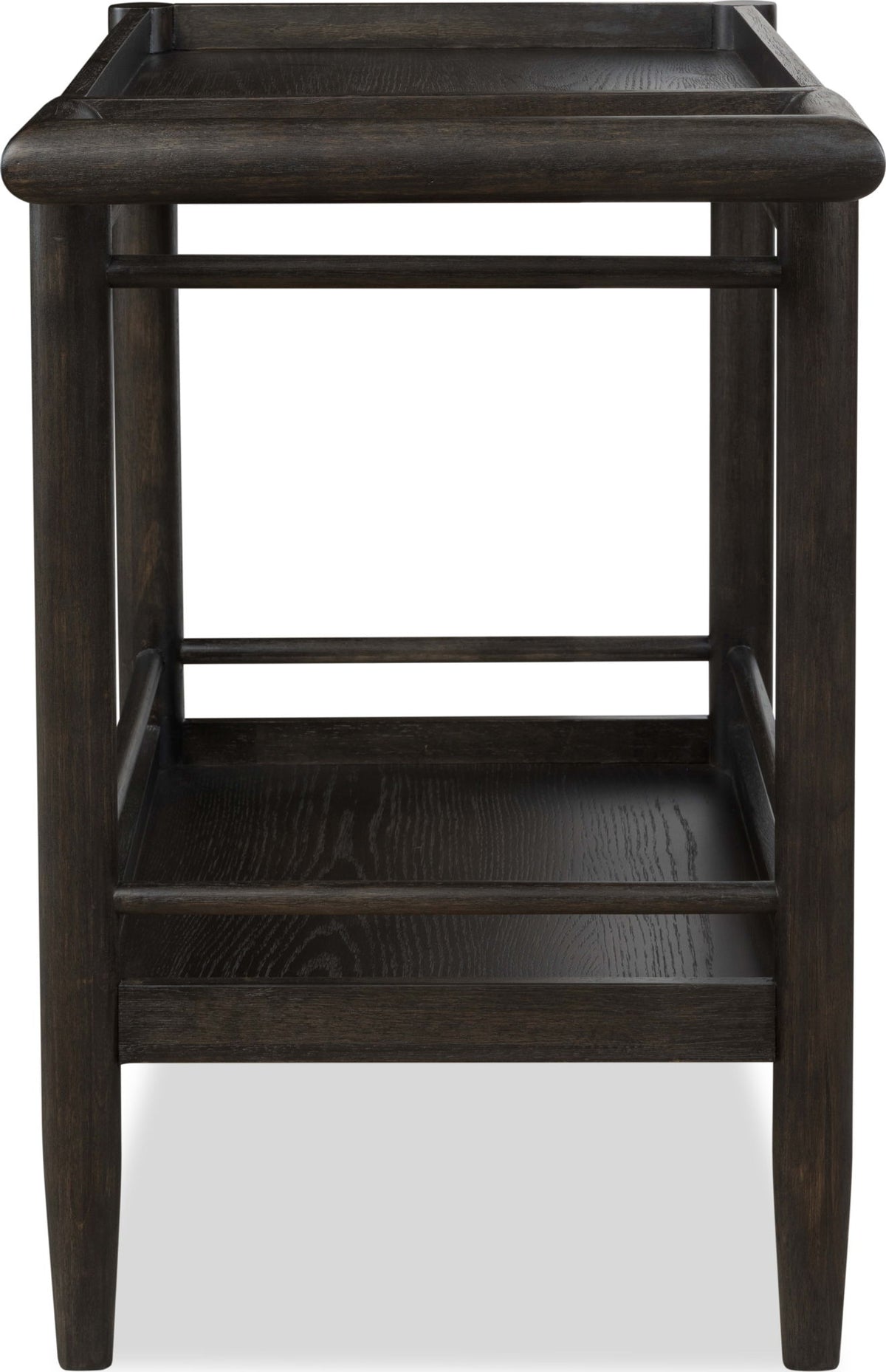 Rockport - Two Shelf Rolling Bar Cart - Yin
