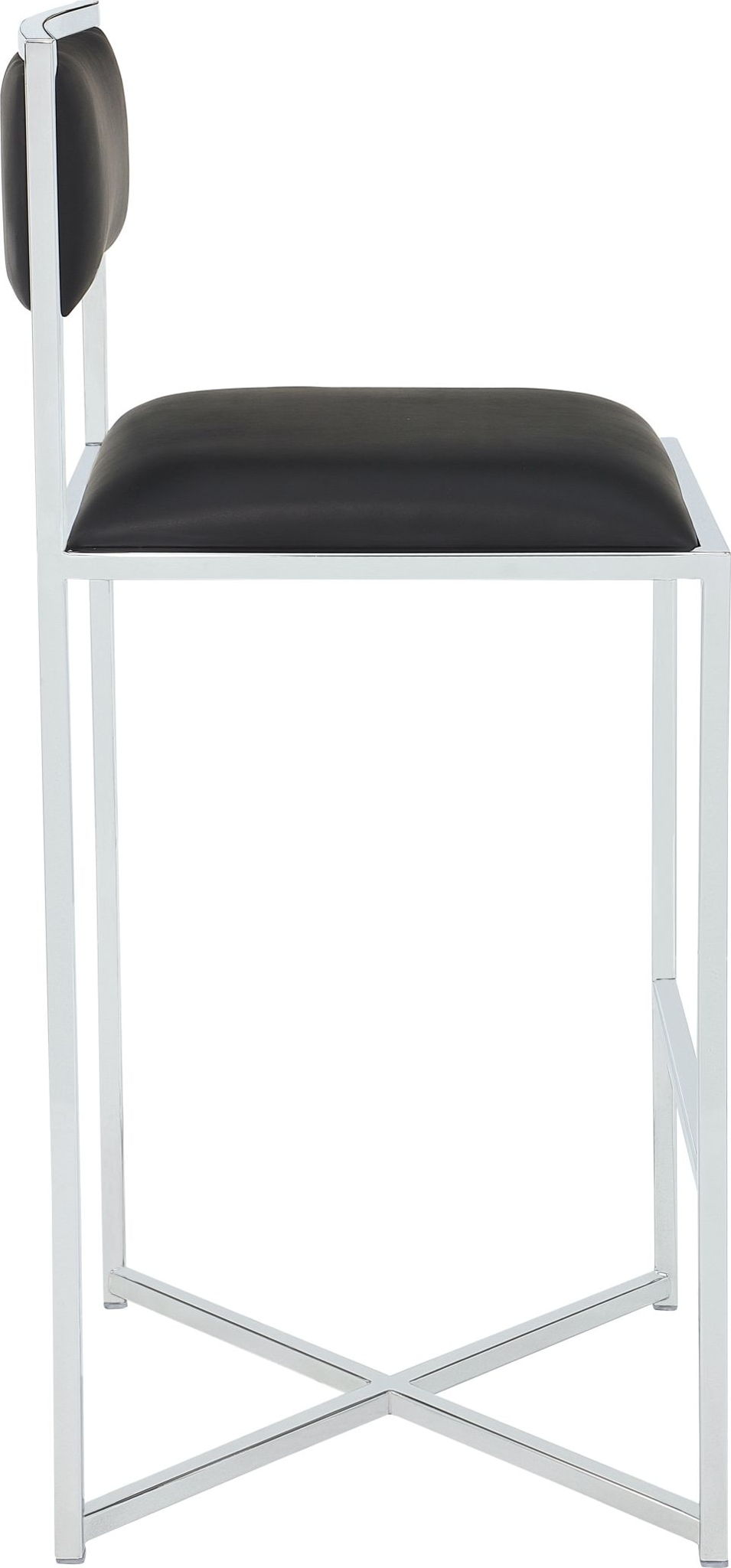 Amalfi - X-Base Stool (Set of 2) - Soot / Chrome