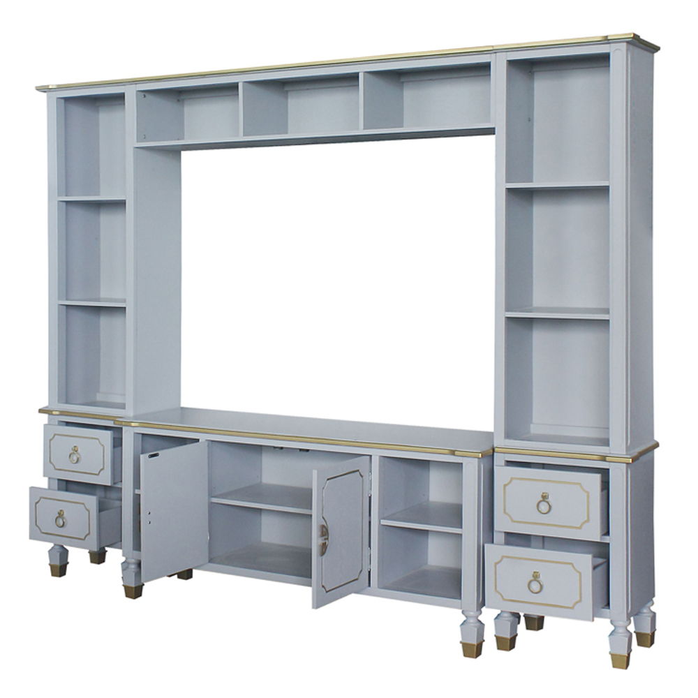 House - Marchese Entertainment Center - Pearl Gray Finish - Urban Living Furniture (Los Angeles, CA)