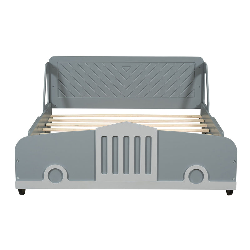 Car Shaped Platform Bed With Wheels