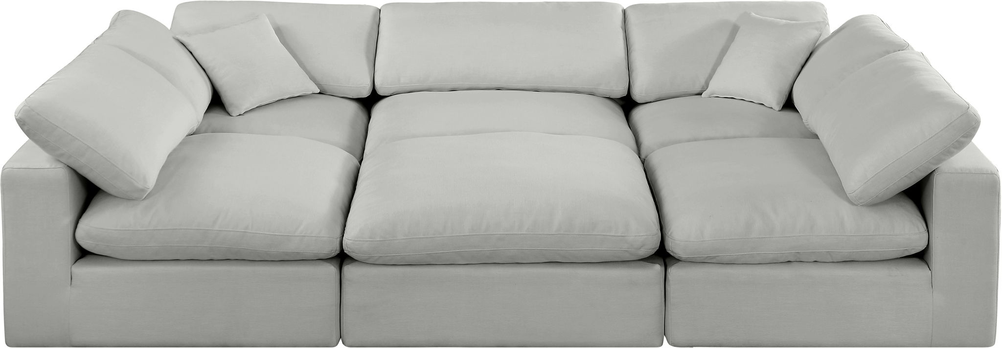 Comfy - 6 Piece Linen Sectional - Urban Living Furniture (Los Angeles, CA)